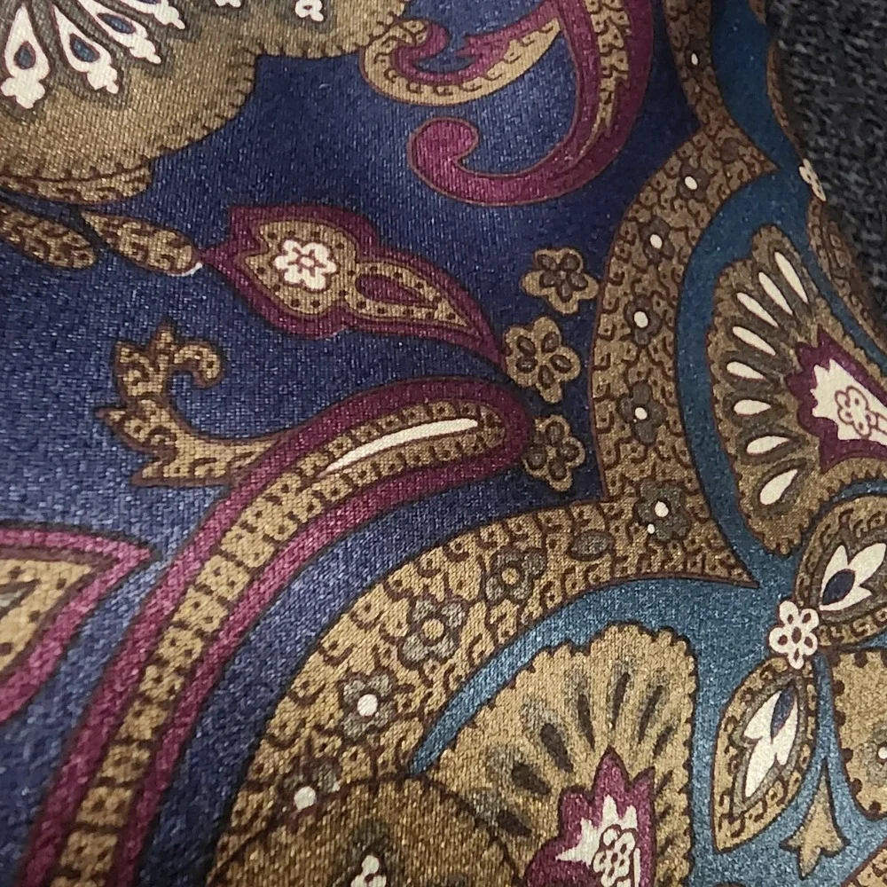 Lot Of 3 Christian Dior Monsieur Vintage Blue Brown‎ Silk Neck Tie 57